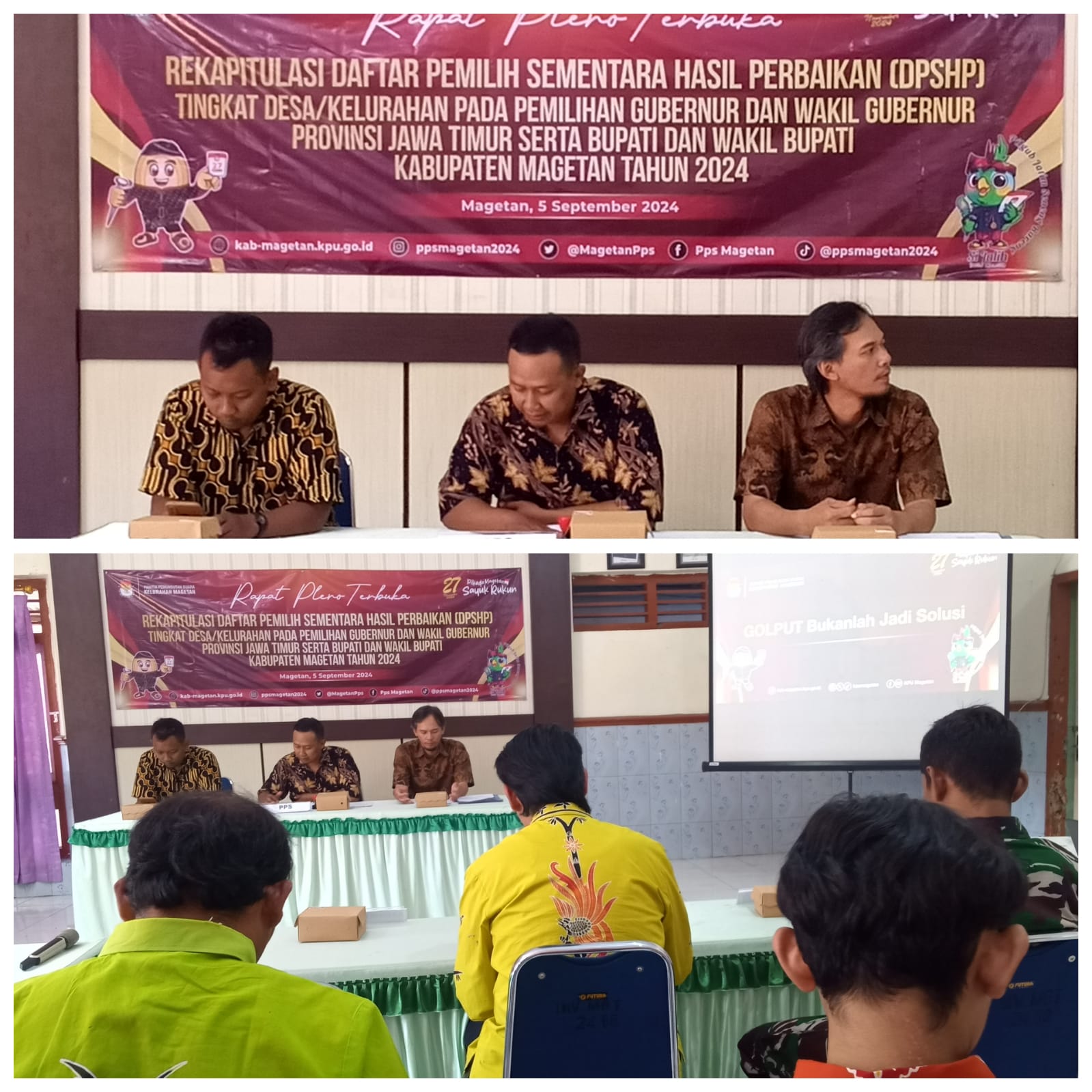 RAPAT REKAPITULASI DAFTAR PEMILIH SEMENTARA KELURAHAN MAGETAN